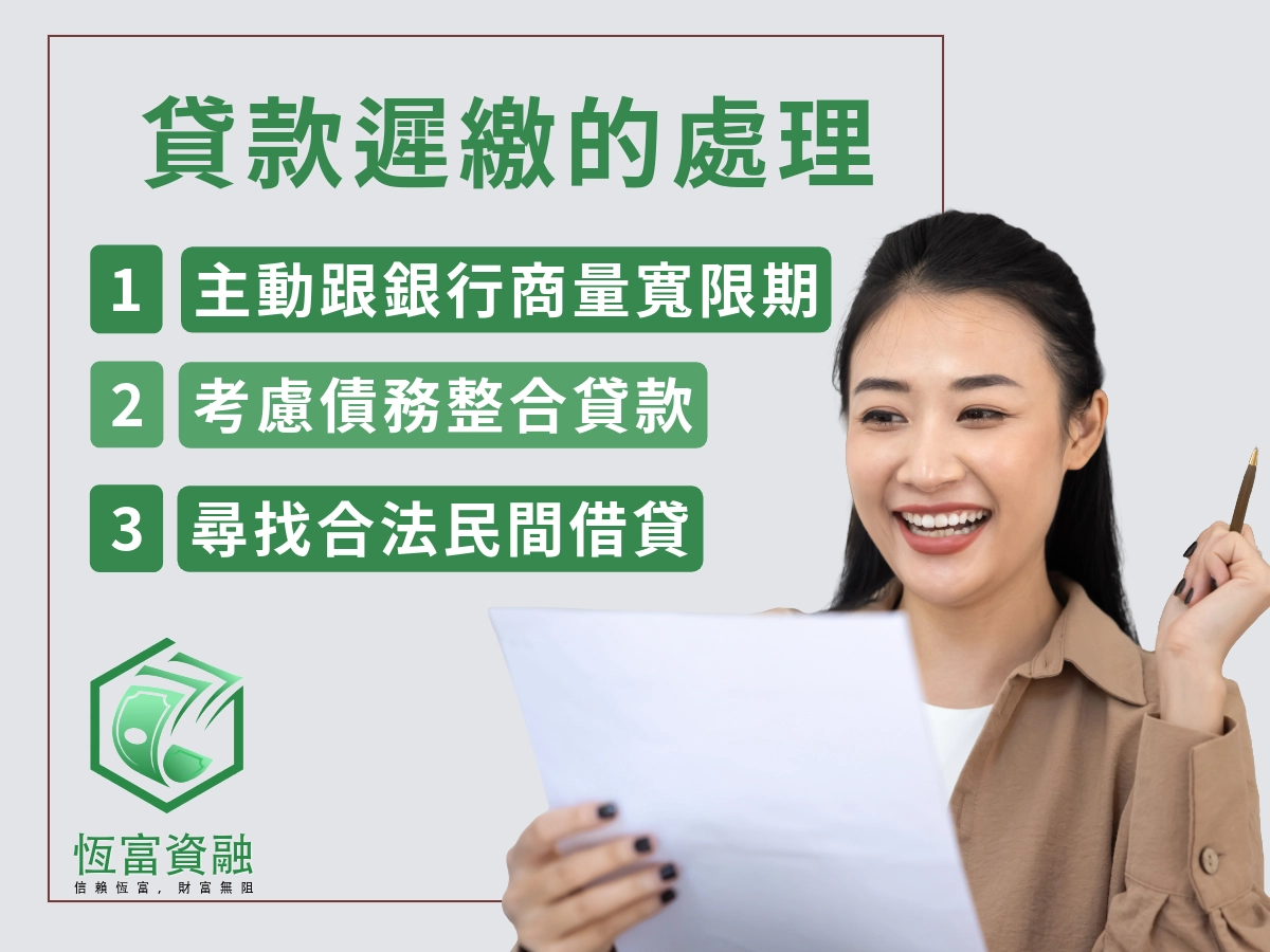 貸款遲繳可能面臨的處理方式