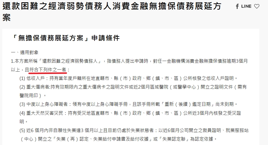 台新銀行/ 無擔保展延