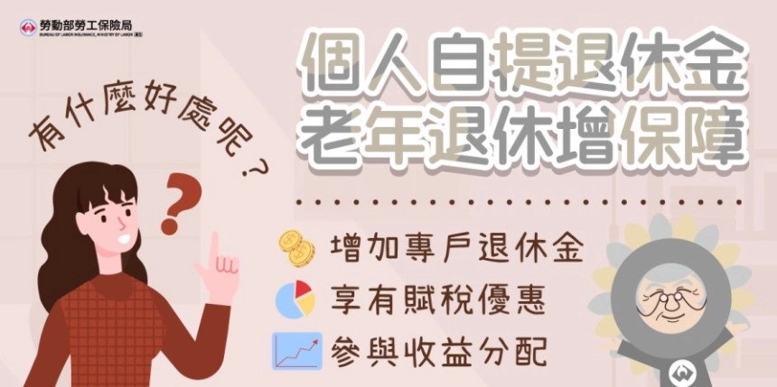 勞退新制個人自提退休金,老年退休增保障
