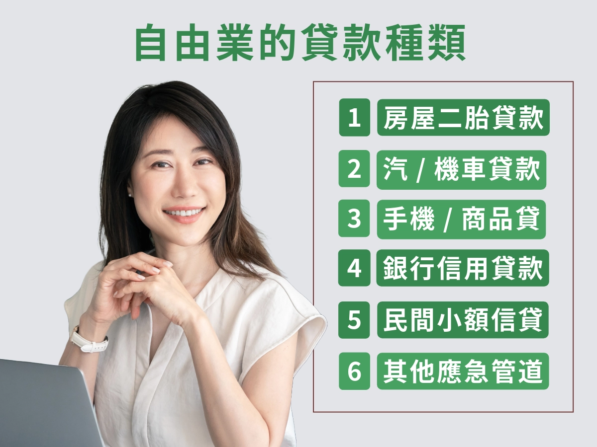 自由業貸款種類