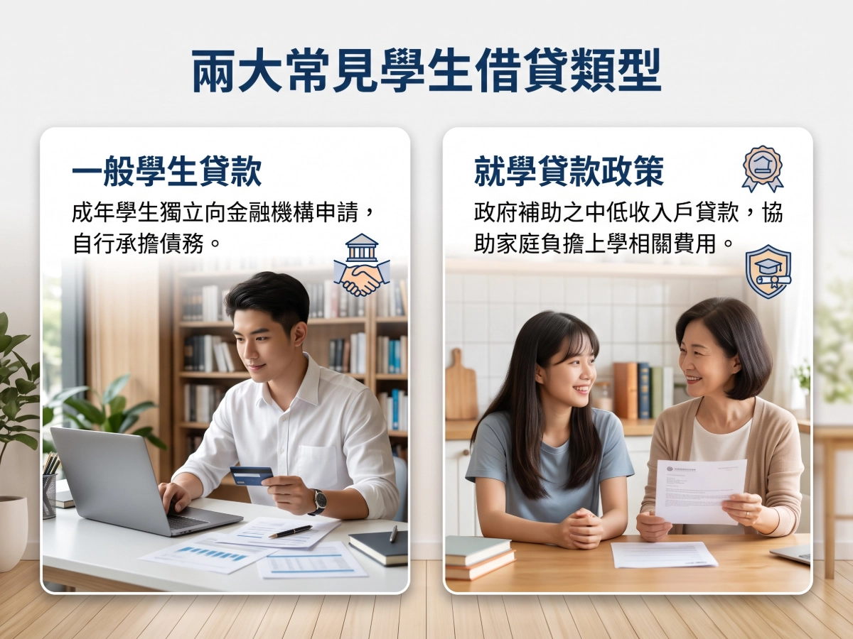 兩大常見學生借貸類型