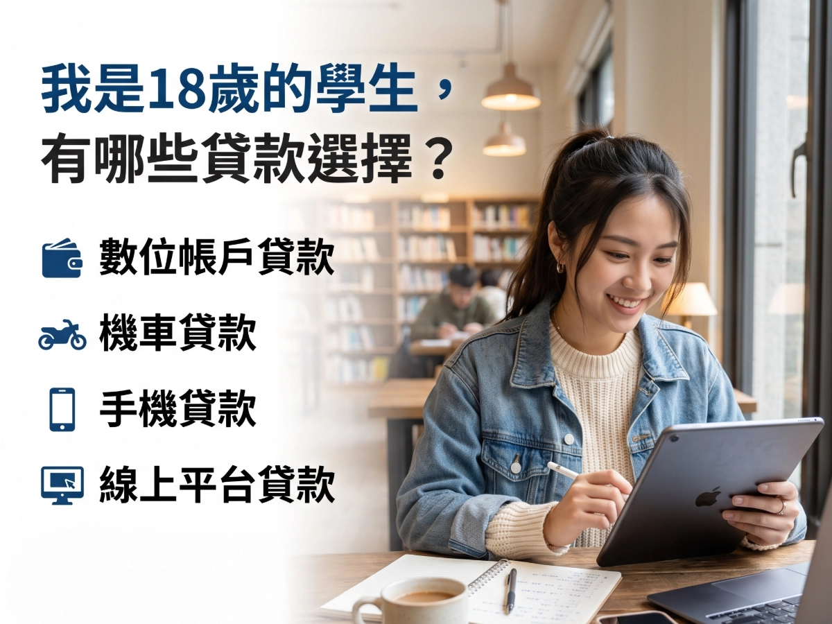 我是18歲的學生，有哪些貸款選擇