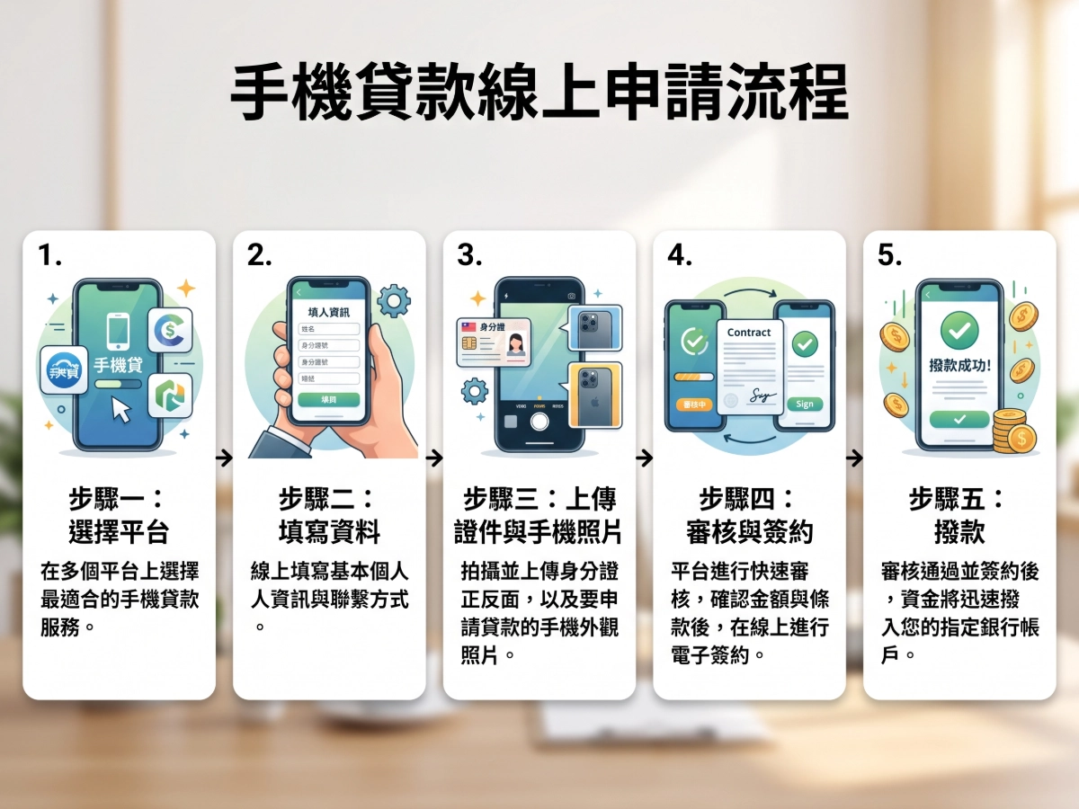 手機貸款線上申請流程圖解