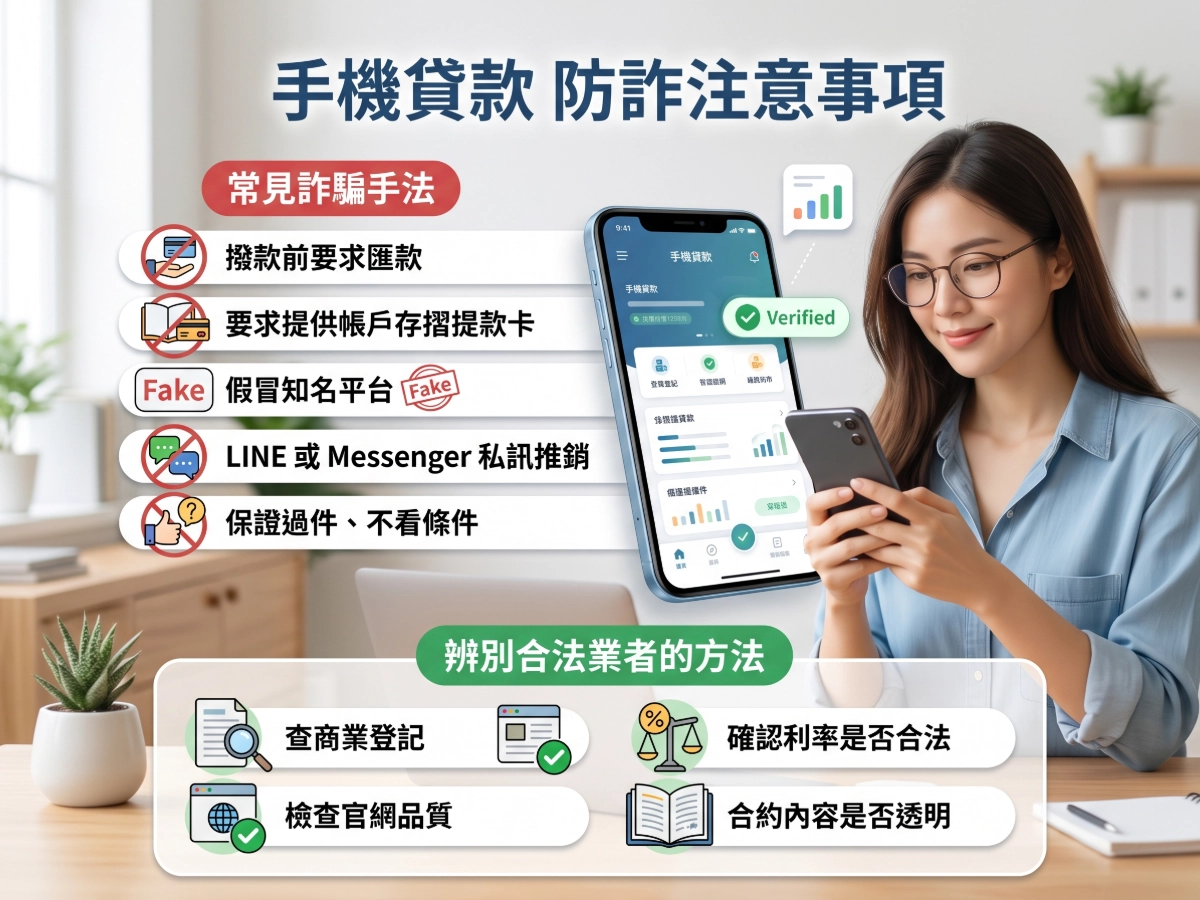 手機貸款防詐注意事項