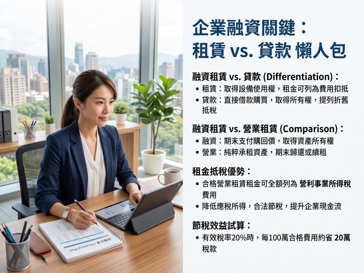 租賃跟貸款差在哪?