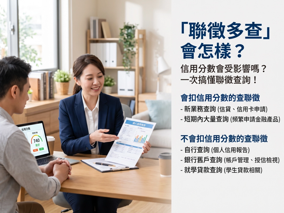 「聯徵多查」會怎樣？不同情況的結果有差