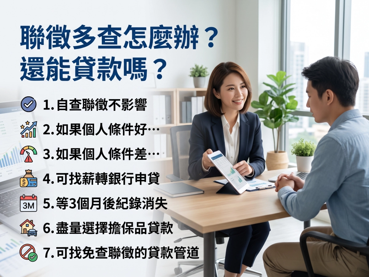 聯徵多查怎麼辦?還能貸款嗎?