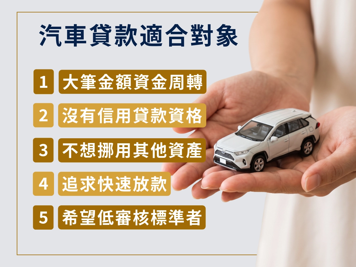 逸旭_汽車貸款適合對象